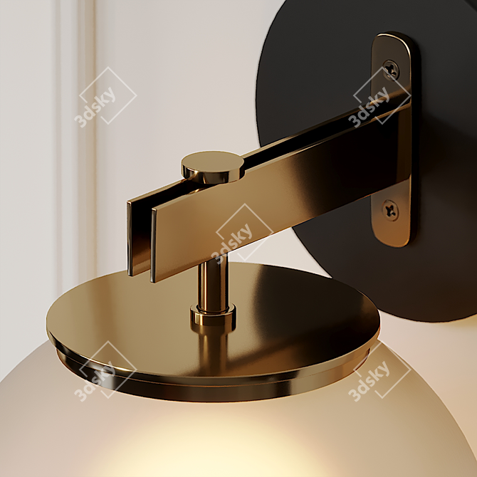 Minimalistic Elegance: Mannon Wall Sconce 3D model image 2