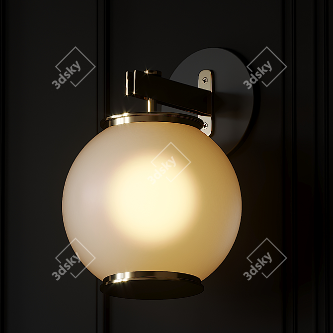 Minimalistic Elegance: Mannon Wall Sconce 3D model image 3