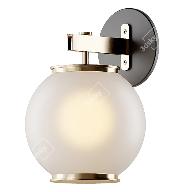 Minimalistic Elegance: Mannon Wall Sconce 3D model image 5