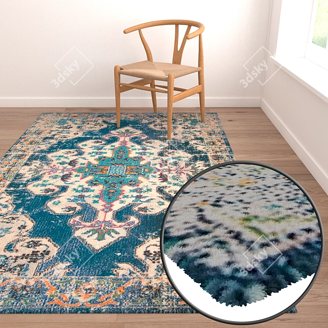 Luxury Carpet Set - High-Quality Textures! 3D model image 2