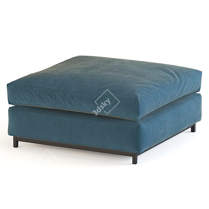 Hugo Ottoman: Stylish and Comfortable 3D model image 2