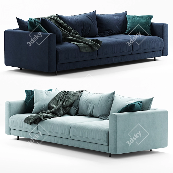 Modern Enki Sofa by Ligne Roset 3D model image 1