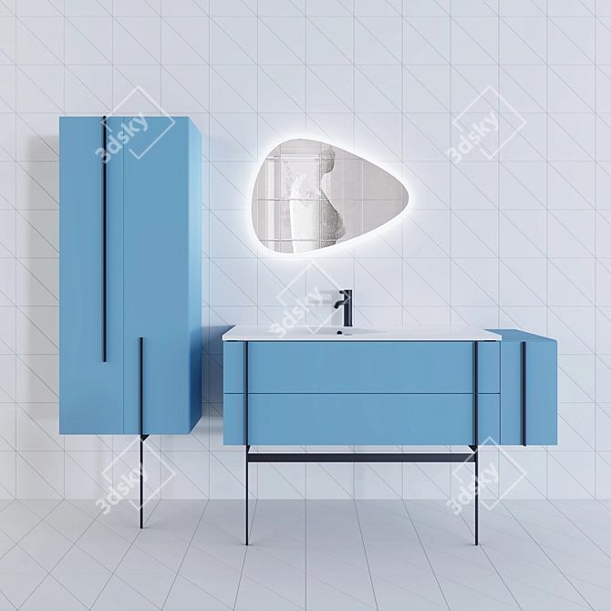 Jacob Delafon Nouvelle Vague Vanity 3D model image 1