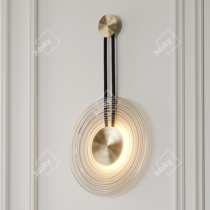 Solar Glow Wall Sconce by Chelsom 3D model image 2