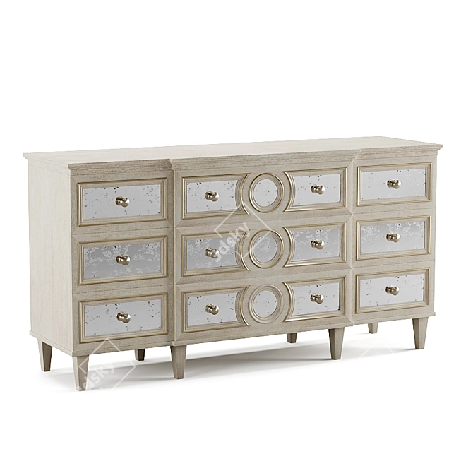 Elegant Allure Dresser: Stunning Design & High-Quality Materials 3D model image 2