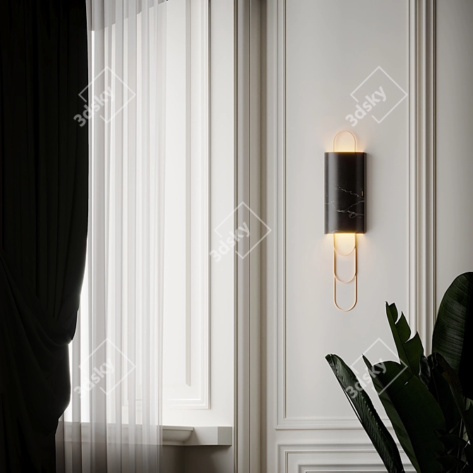 Cascade of Elegance: Niagara Wall Sconce 3D model image 3