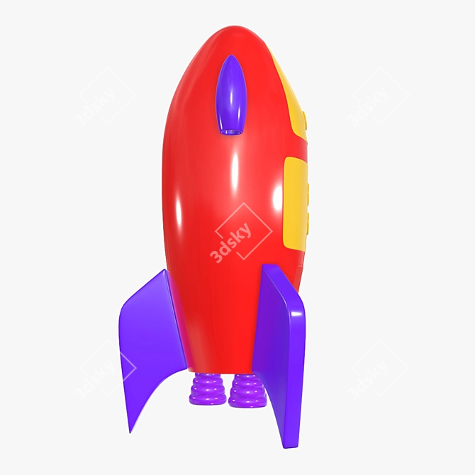  Rocket Blast: Turbo-Powered Toy 3D model image 2