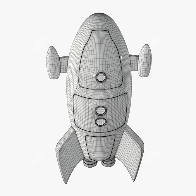  Rocket Blast: Turbo-Powered Toy 3D model image 3