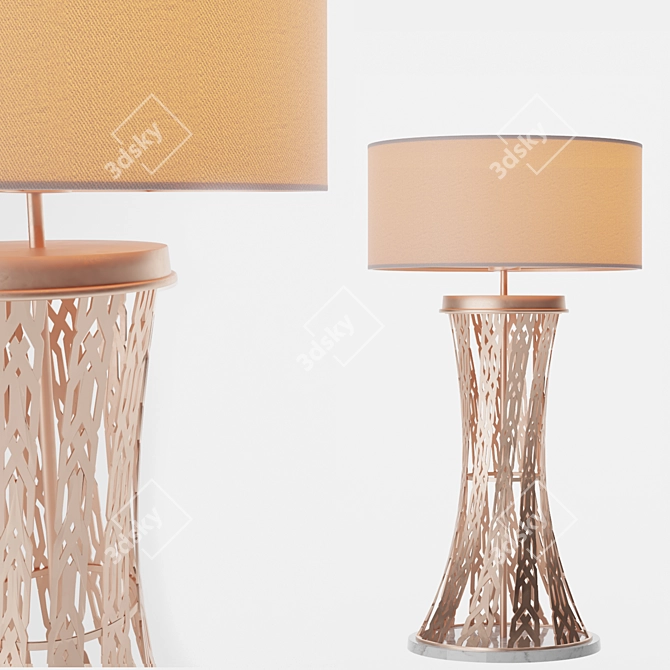 Sleek and Chic Table Lamp 3D model image 1