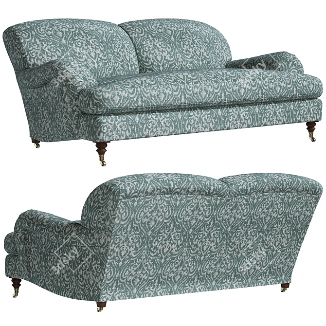 Ralph Lauren Homes SOMERVILLE Loveseat: Elegant, Cozy, and Stylish 3D model image 1