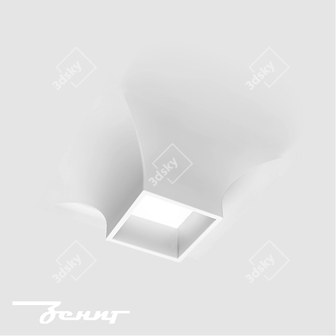 Zenit STP Gypsum Recessed Light 3D model image 3