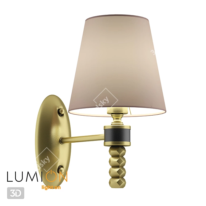 Montana Antique Brass Wall Sconce 3D model image 1