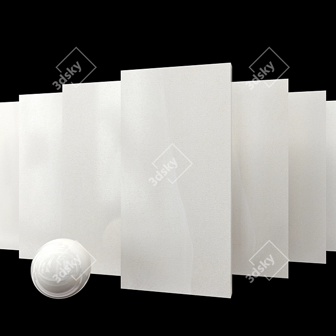 Elegant Stromboli White Marble 3D model image 1