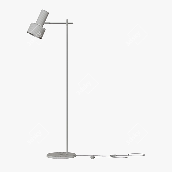 Cancan Steel Floor Lamp 3D model image 2