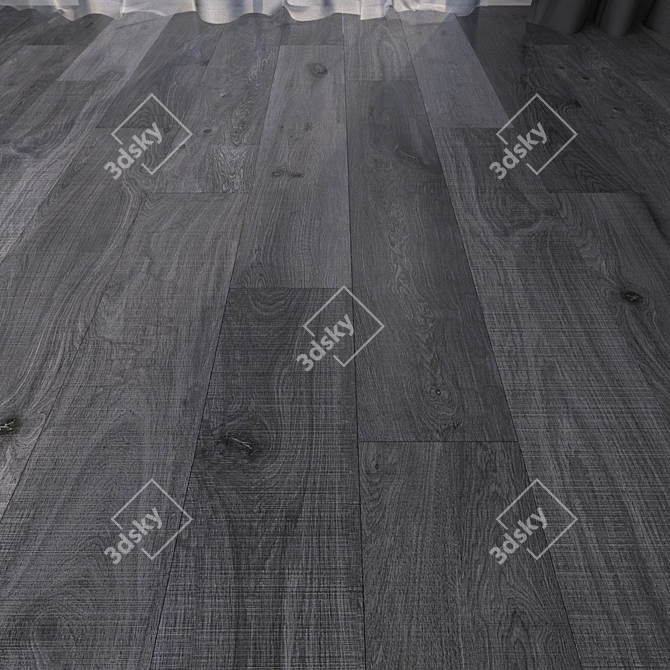 Crossroad Wood Coal Parquet: HD Textures, Corona & Vray, No Plug-in 3D model image 1