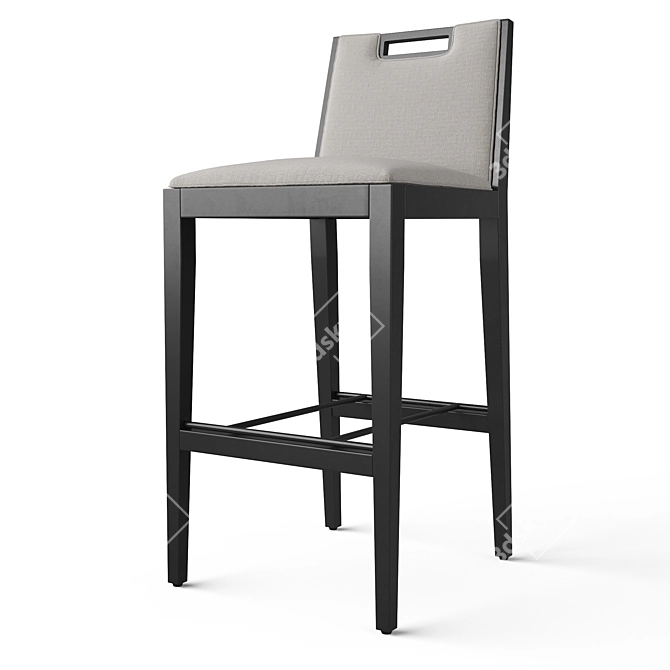 Sleek Modern Bar Stool 3D model image 2