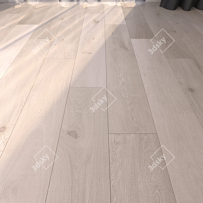 HD Parquet Floor Collection 3D model image 1