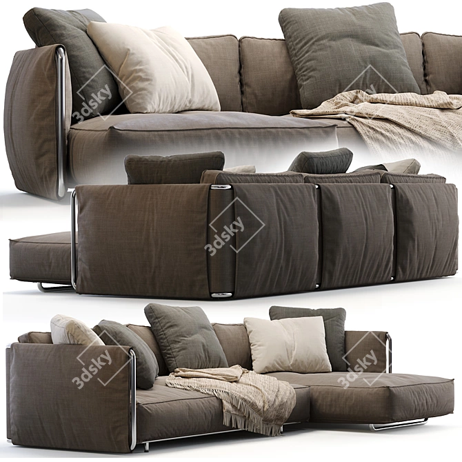 Modular Edmond Sofa by Flexform 3D model image 1