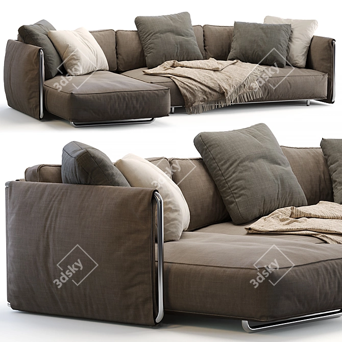 Modular Edmond Sofa by Flexform 3D model image 2