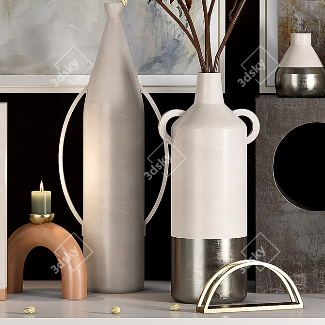 Versatile Decor Set - 27 Pieces 3D model image 3