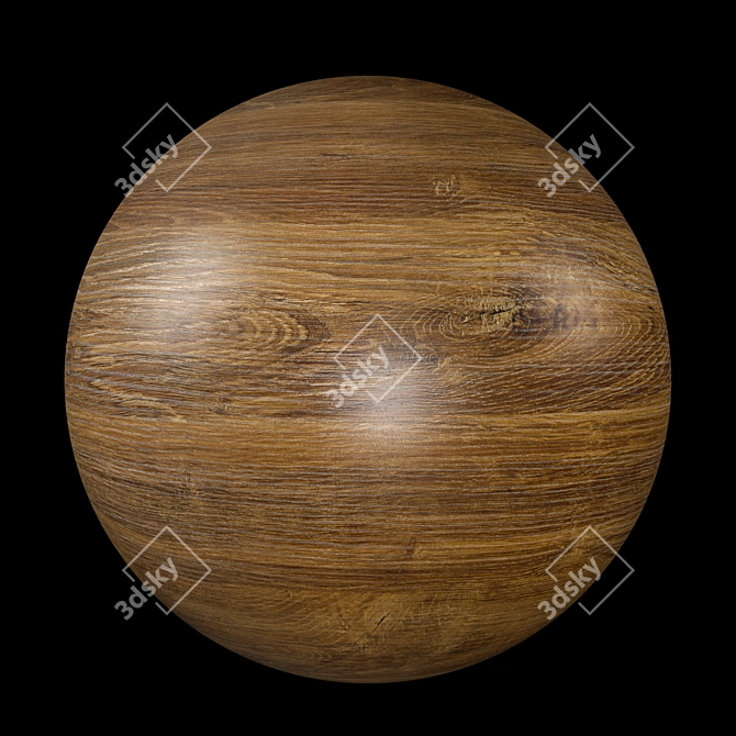 Premium Wood Material: 3D Model 3D model image 1