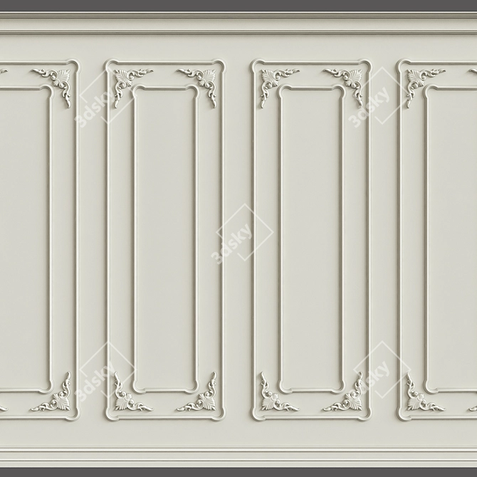 3D Wall Moulding Kit 3D model image 1