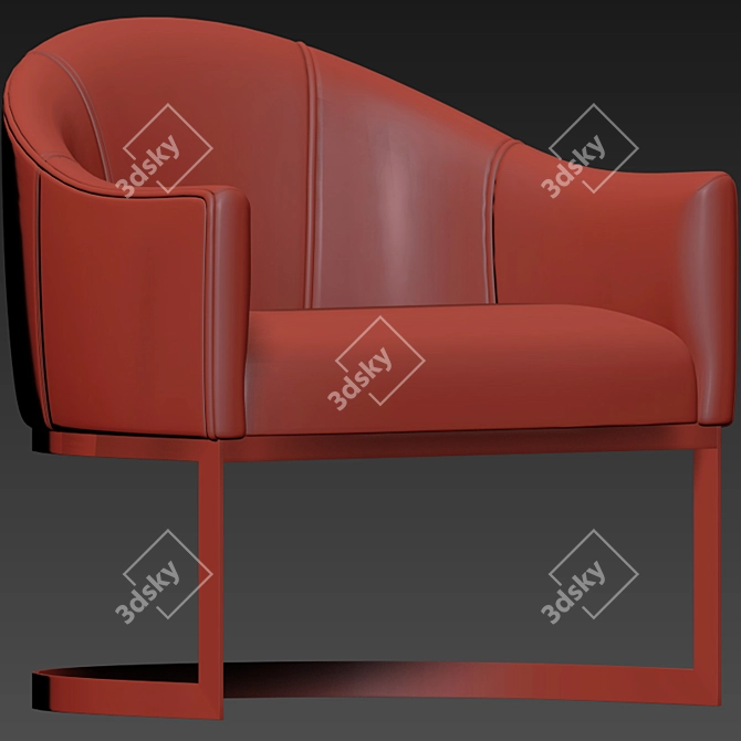 Stylish Jolie Accent Chair - Perfect for Any Space 3D model image 3