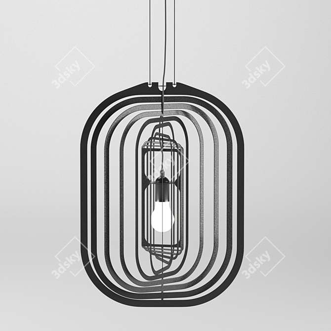 Title: Elegant Soiree 4055 Pendant Light 3D model image 2