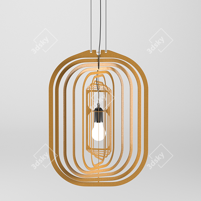 Title: Elegant Soiree 4055 Pendant Light 3D model image 3