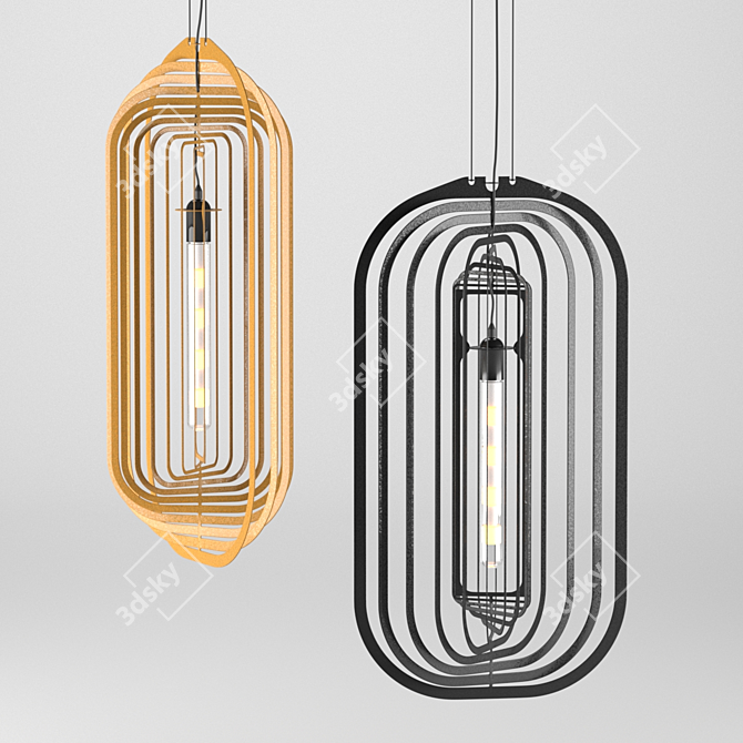 Elegant Soiree Pendant Light - 4075 3D model image 1