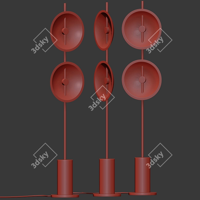 Sleek Mito Floor Lamp: Modern Illumination Solution 3D model image 2