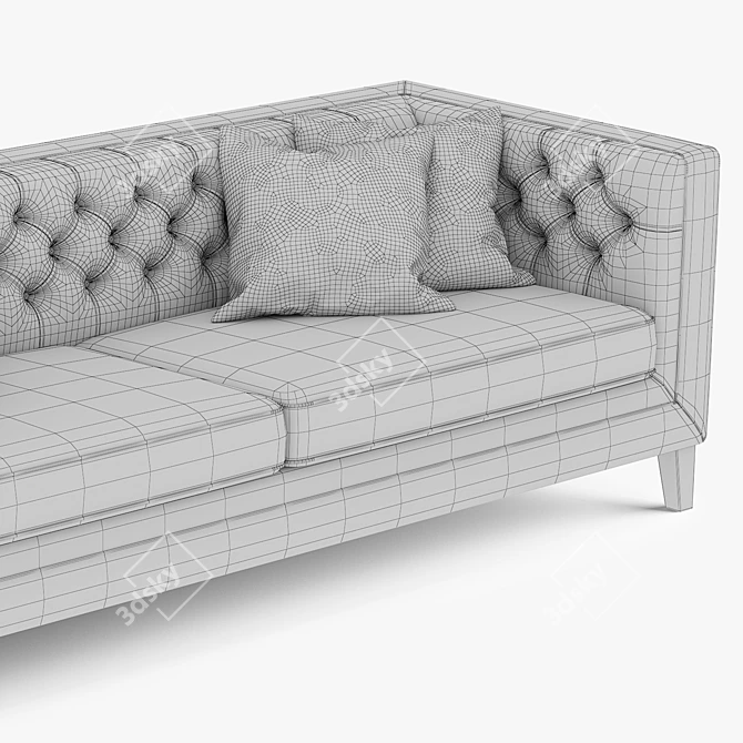 Modern Pink Slip Sofa 3D model image 3