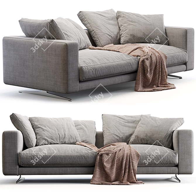 Sleek Flexform Campiello Sofa 3D model image 1