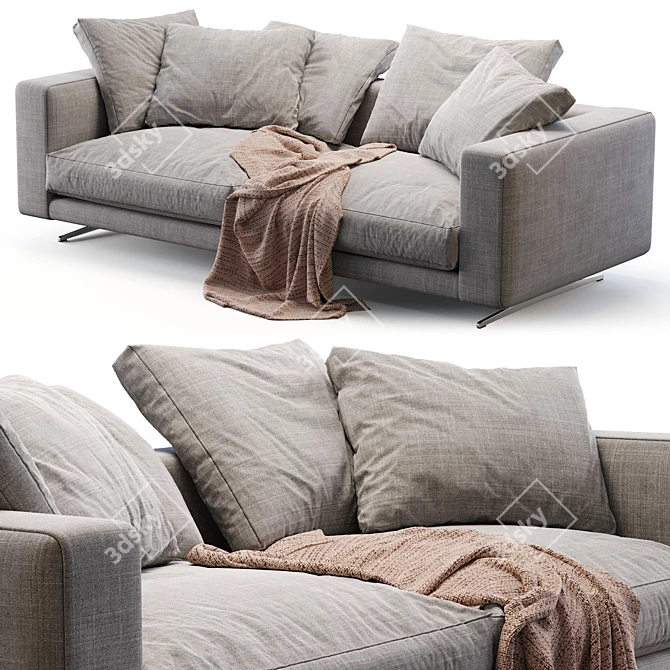 Sleek Flexform Campiello Sofa 3D model image 2