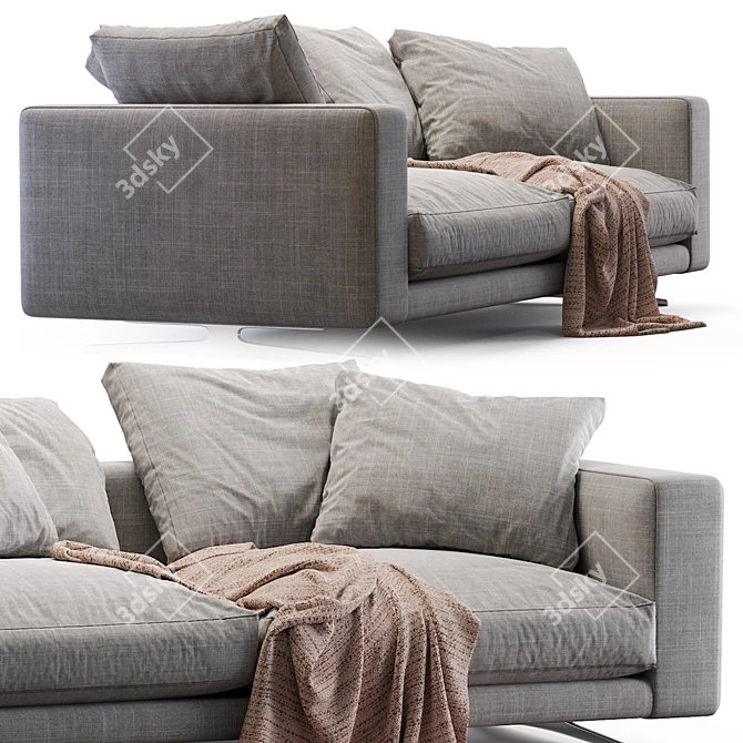 Sleek Flexform Campiello Sofa 3D model image 3