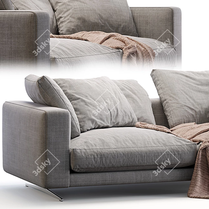 Sleek Flexform Campiello Sofa 3D model image 4