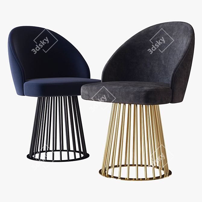 Rendezvous Chair: Designer Elegance 3D model image 1