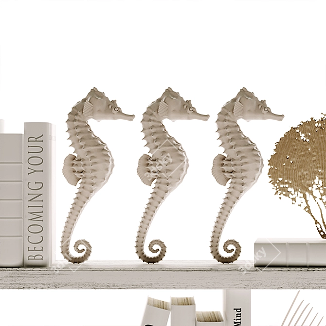 Artistic 13-Piece Decor Set 3D model image 2