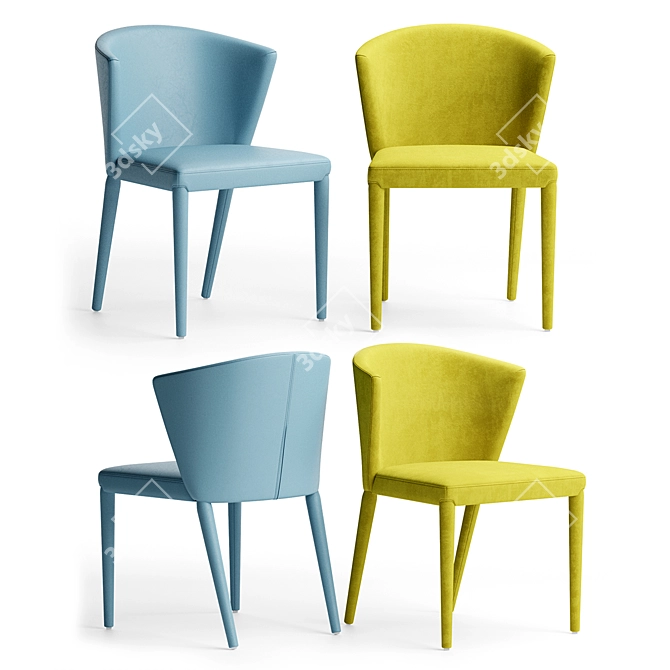 Italian Beauty: Amelie Chair 3D model image 1