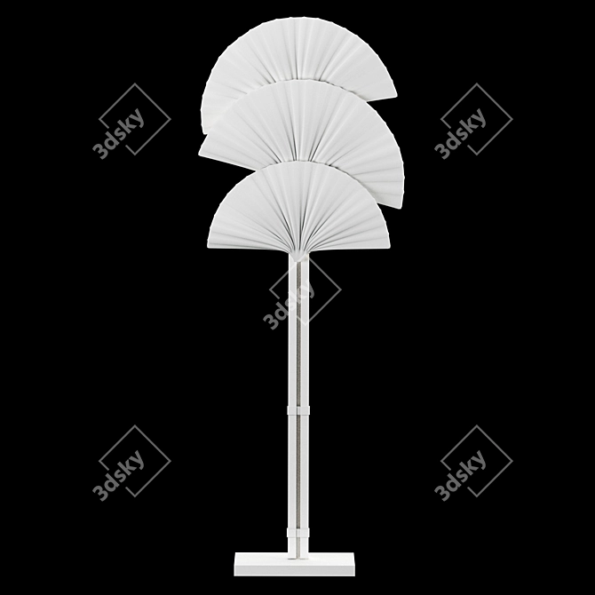 Luxury Las Palmas Gold Floor Lamp 3D model image 3