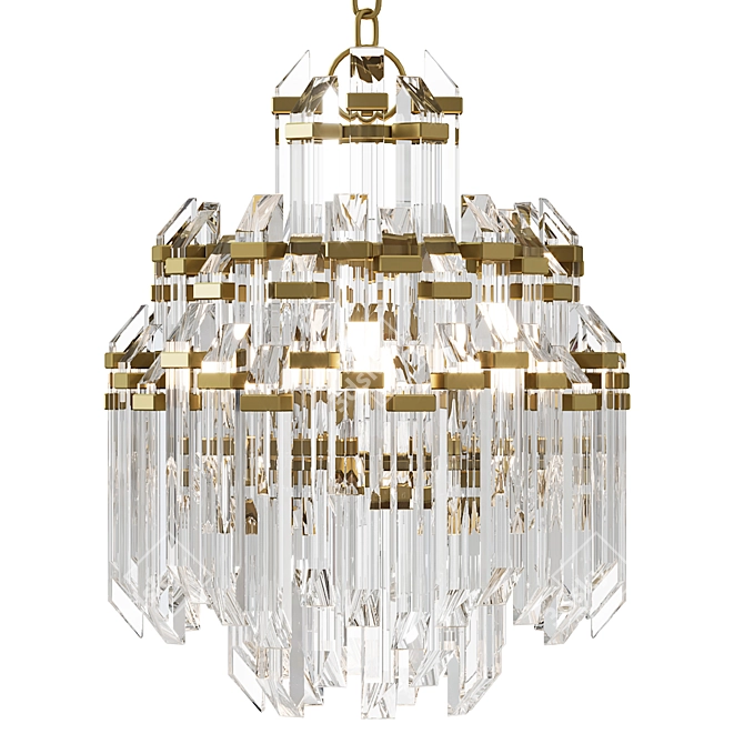 ADELE Waterfall Chandelier 3D model image 1