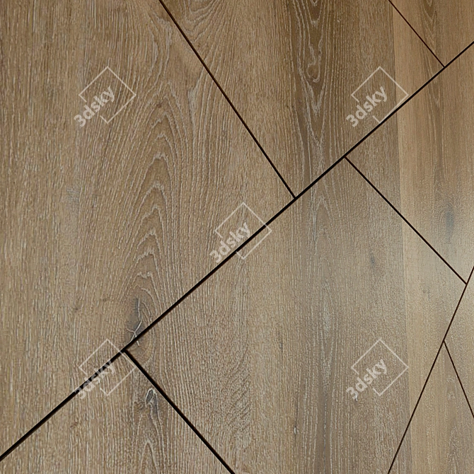 Wooden 3D Decor Panel. High-Res Texture. Easy to Install 3D model image 3