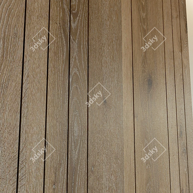 Wooden 3D Wall Panel - High-Resolution Texture 3D model image 3