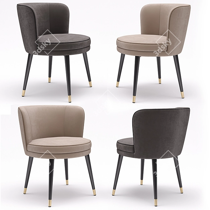 Eichholtz Grenada Dining Chair - Elegant and Stylish 3D model image 1