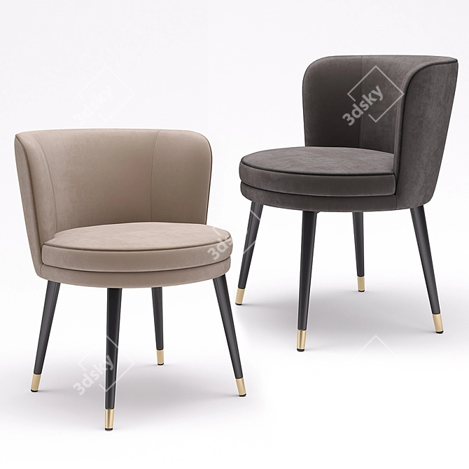 Eichholtz Grenada Dining Chair - Elegant and Stylish 3D model image 2