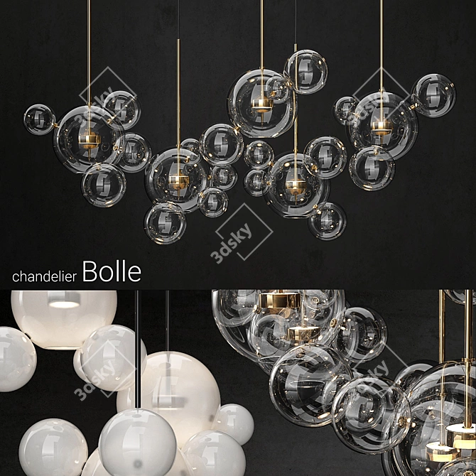 Bolle Chandelier: Giopato & Coombes 3D model image 1