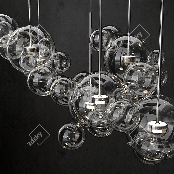 Bolle Chandelier: Giopato & Coombes 3D model image 3