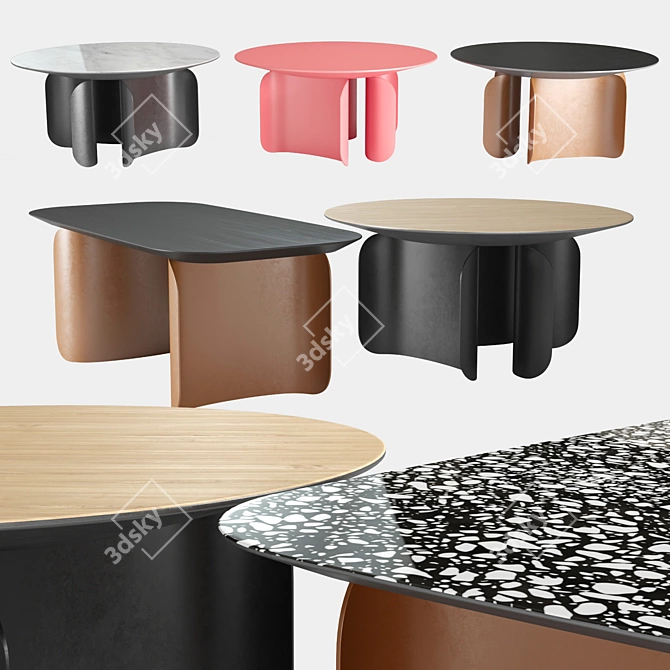 Sleek Barry Tables for Modern Spaces 3D model image 1