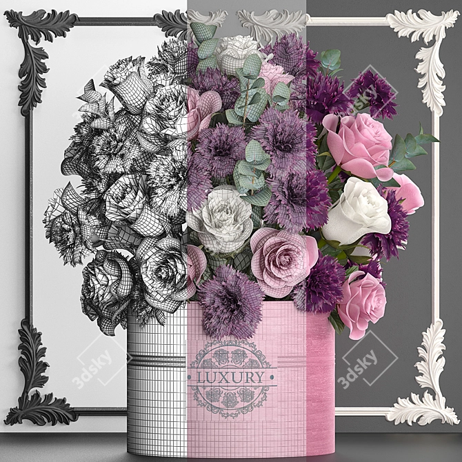 Title: Luxury Spring Bouquet 3D model image 3