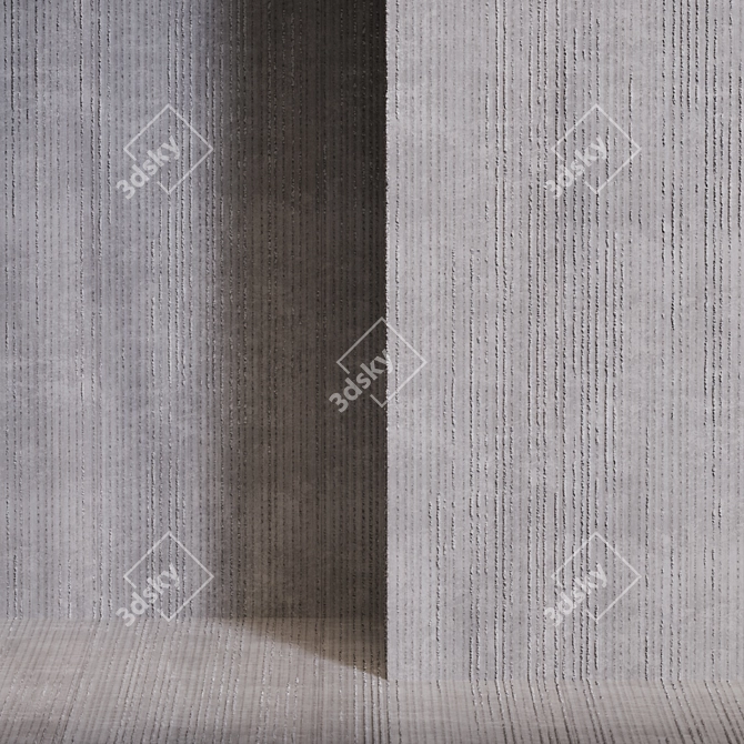 Textured Concrete Panels 3D model image 2